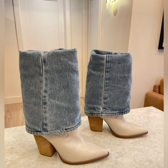 Steve Madden Western Boots for Women for sale - eBay Steve Madden Layne Western Denim Bootie Size 7